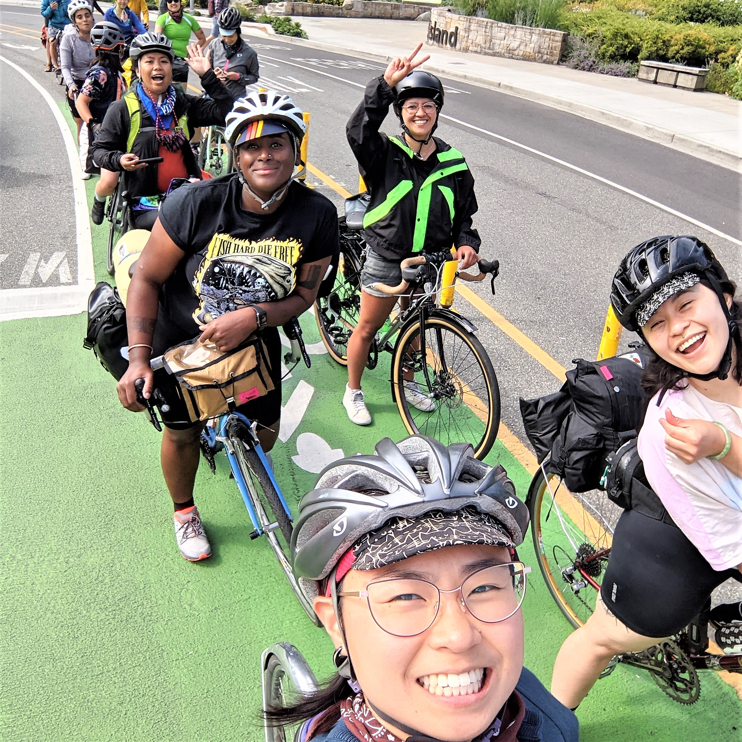 Friendly Friends on Bikes