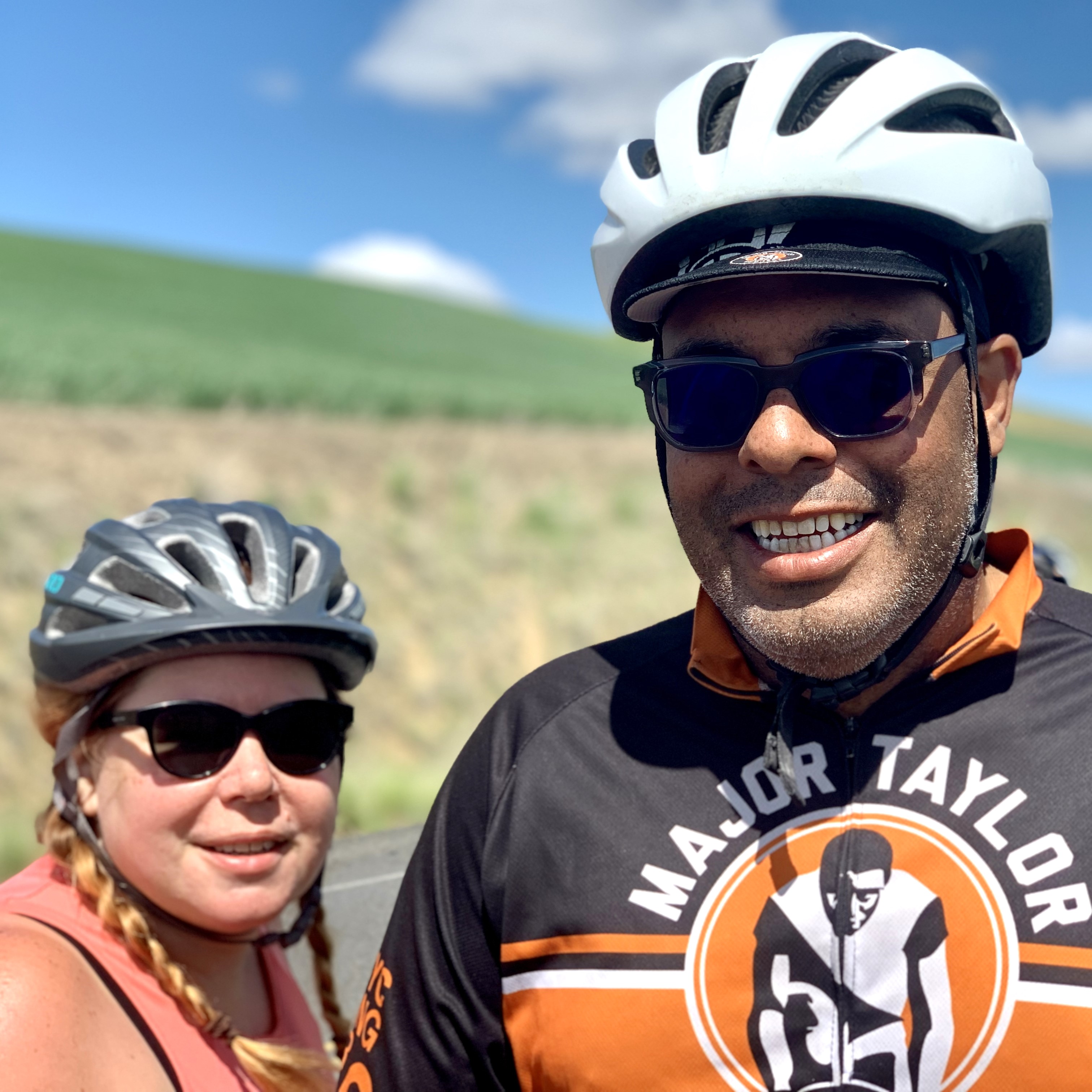 Executive Director Lee Lambert and his wife Adrian were cheerleaders, pace setters and music providers on all three days. 