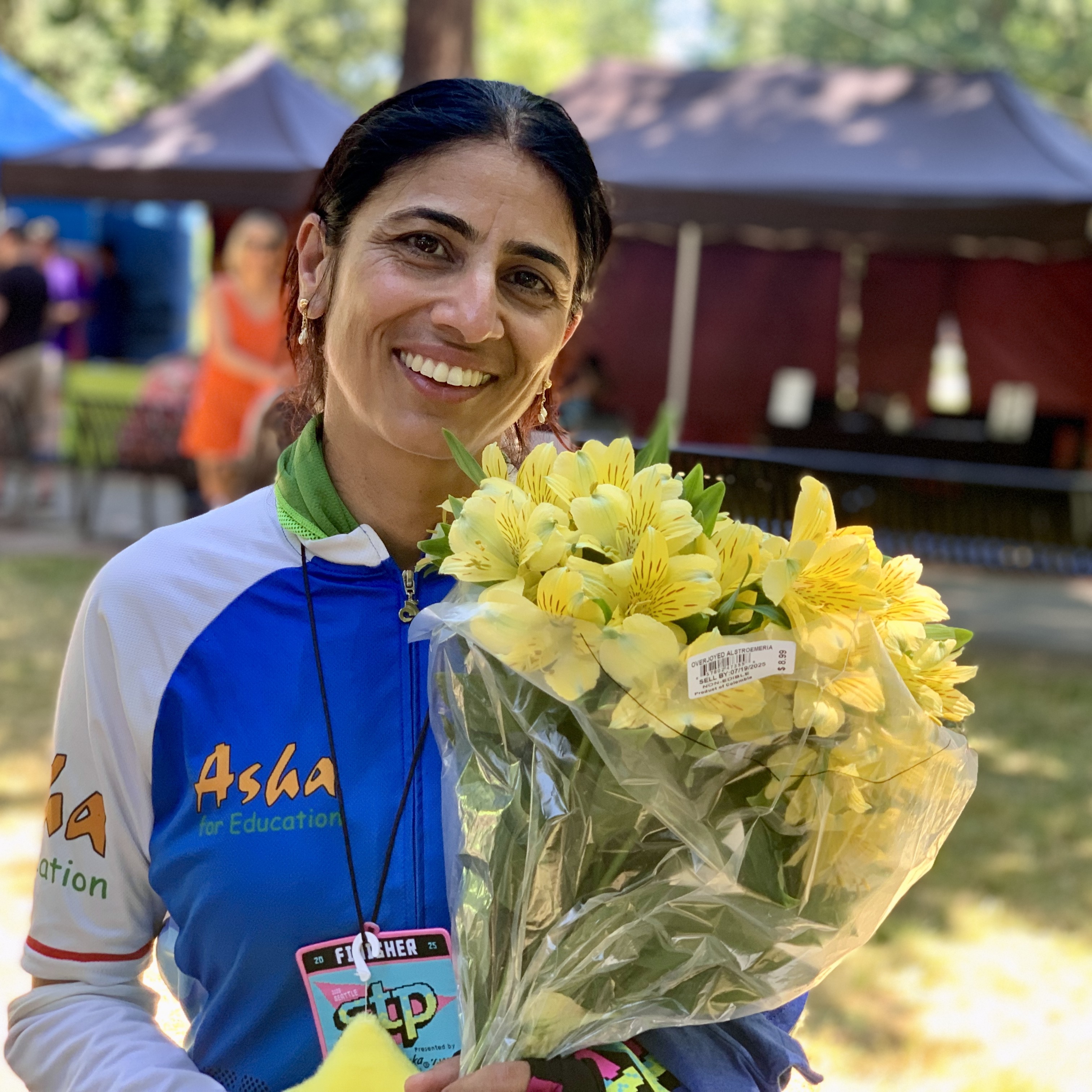A bouquet for a finisher