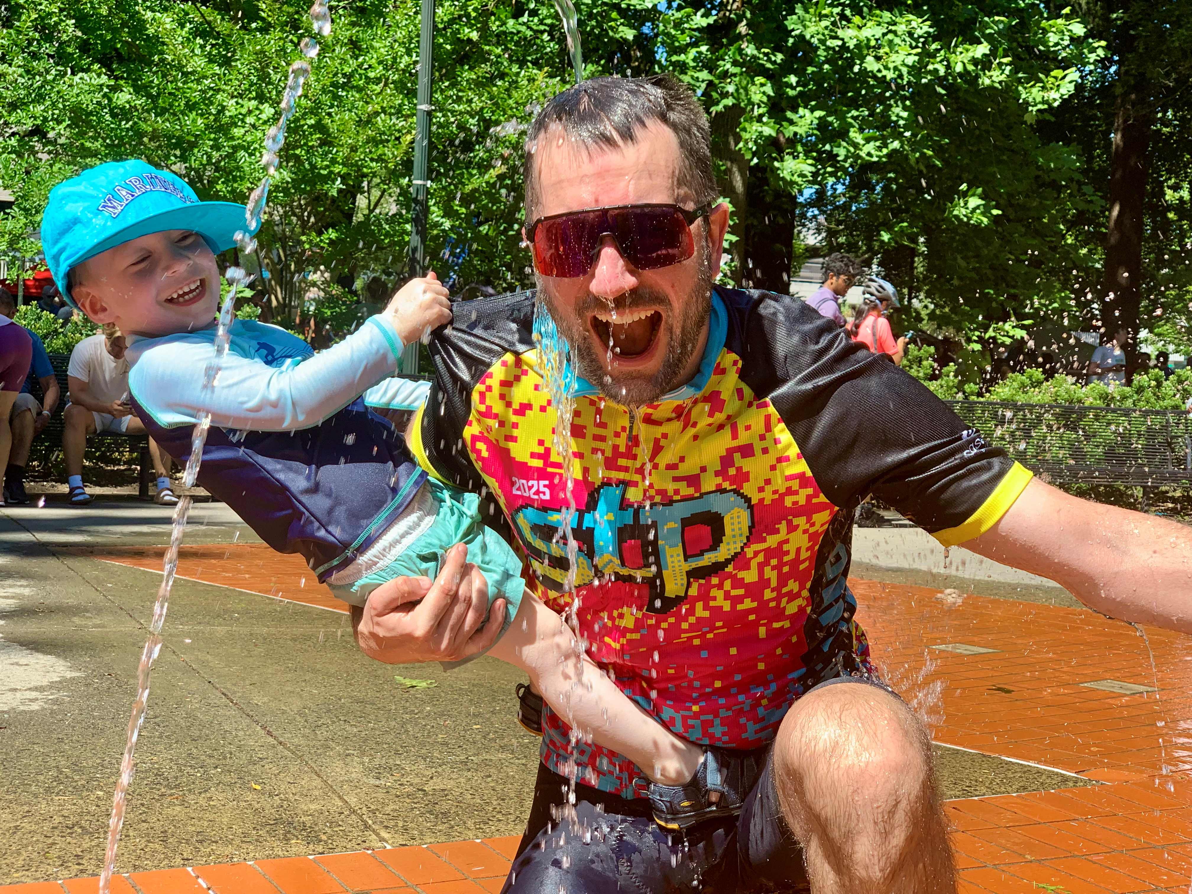 A post STP dunk in the fountains