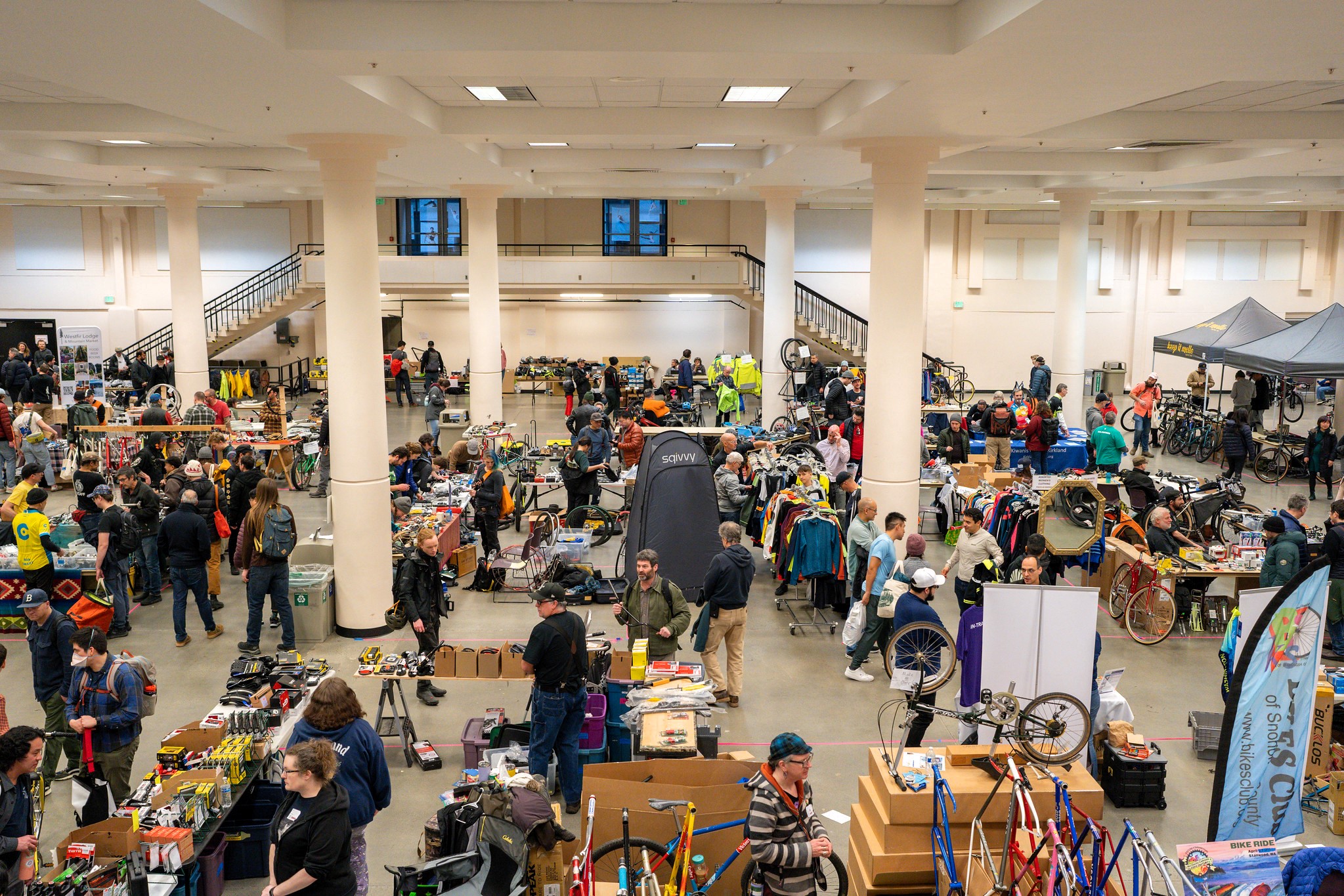 Bike swap show floor