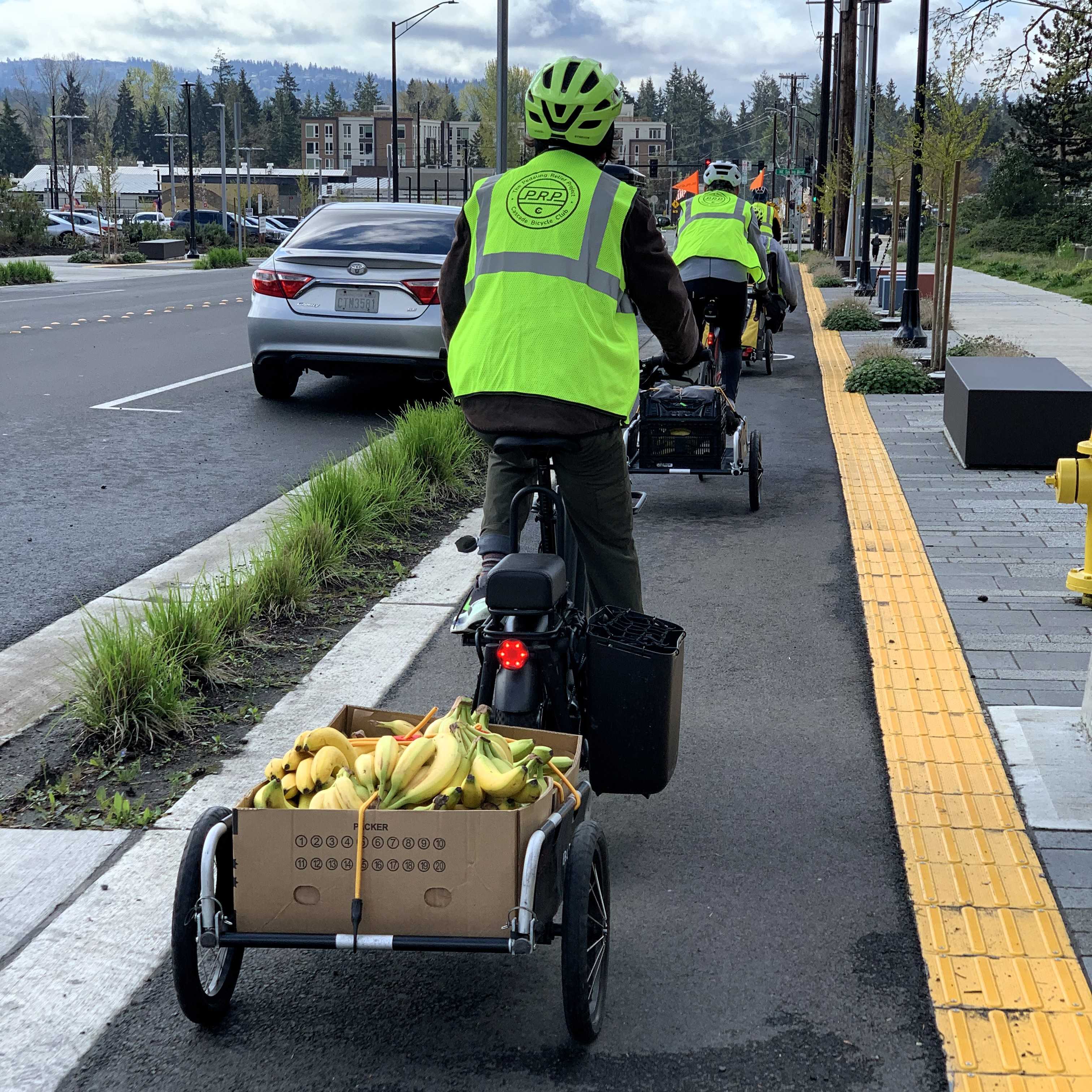 Bananas on the bike path