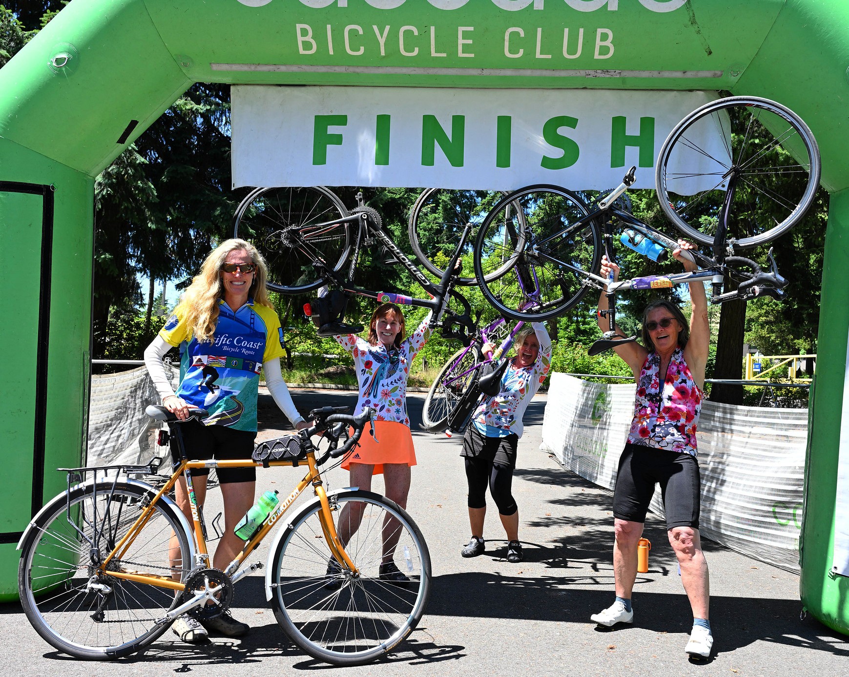 Finish line revelry