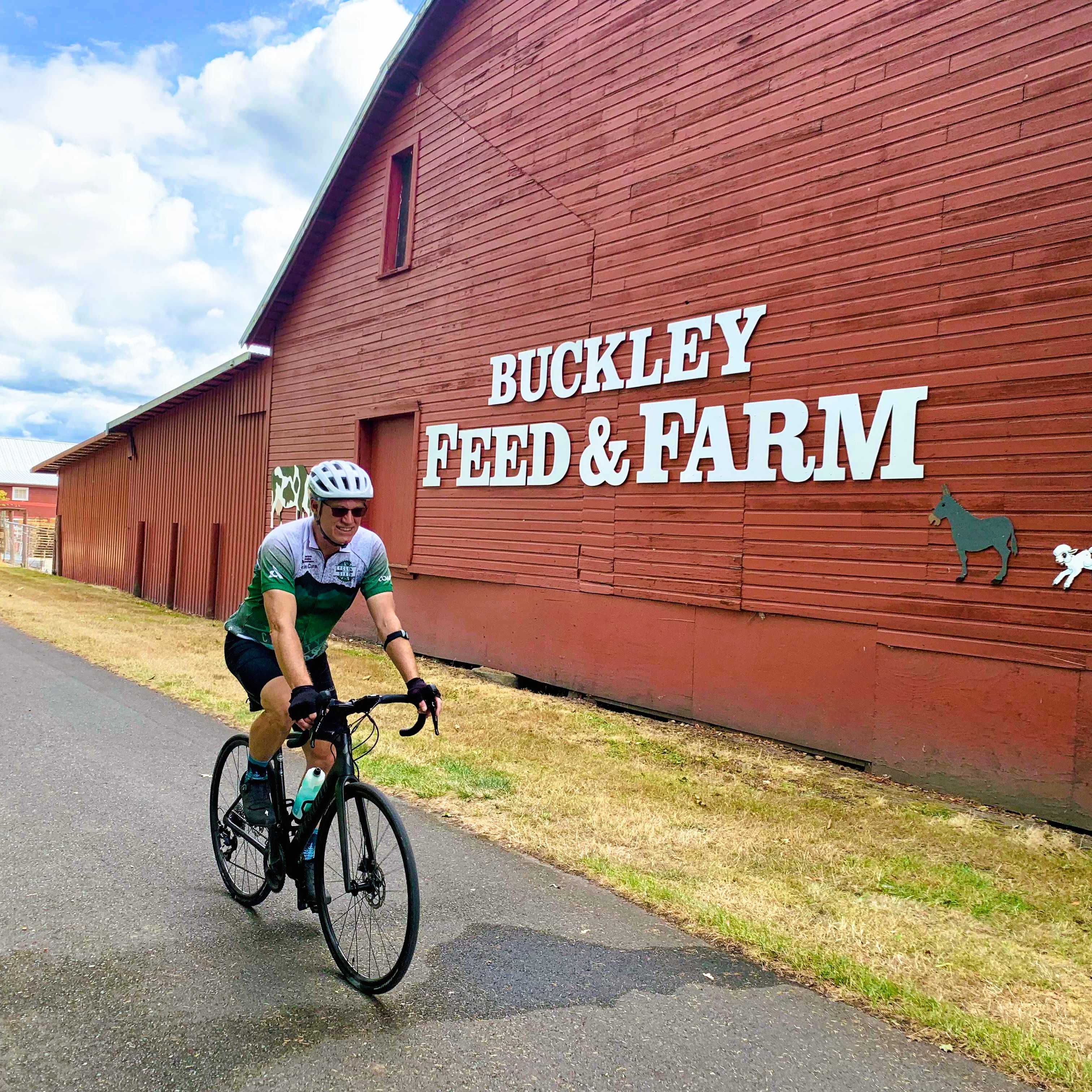 Biking through Buckley
