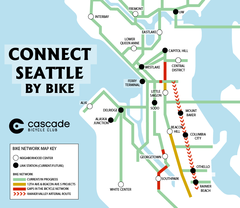 Map of Seattle Bike Network