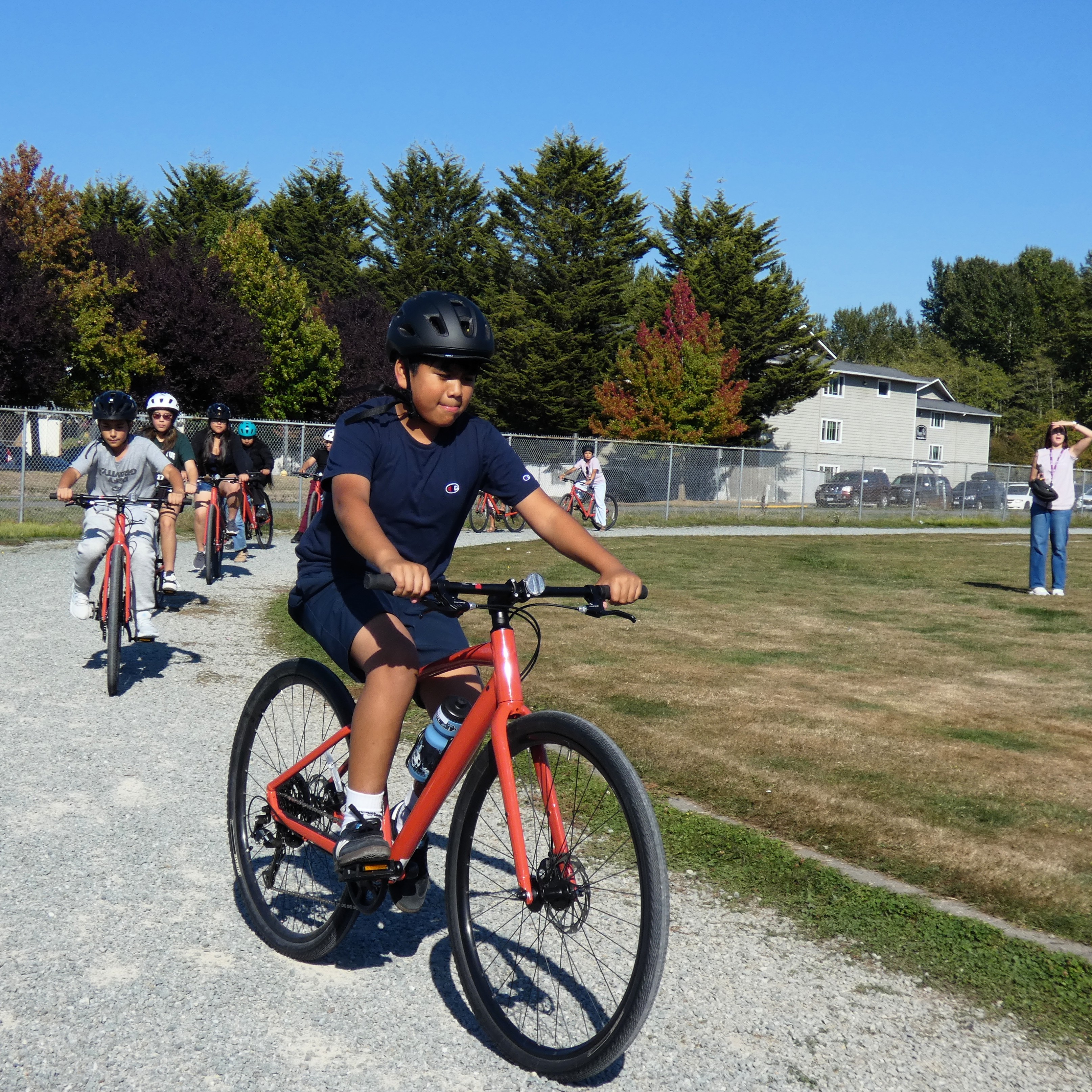 Pedaling around the track