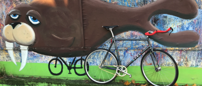 Walrus on bike