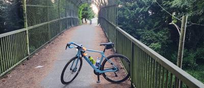 Bike on Forest Park Pedestrian bridge