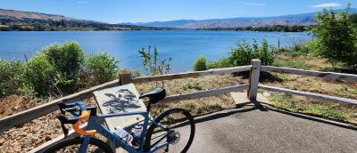 Bike and Columbia River