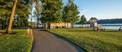 Lake Washington view from Newcastle Beach Park