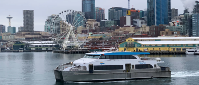 Water Taxi to West Seattle on Elliott Bay