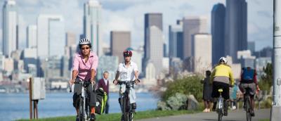 Image of Cyclists in West Seattle