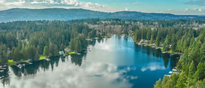 Aerial view of Lake Sammamish