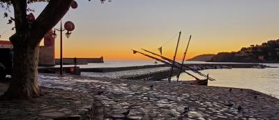 Sunrise at Collioure, France.
