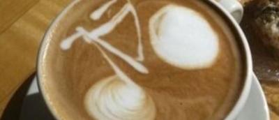 latte art with a bicycle
