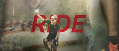 A person on a bike holds up their hand in celebration as part of the movie poster for the Seattle-based documentary We Ride Why.