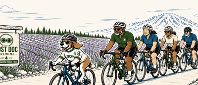 cyclists rolling along sammamish river trail