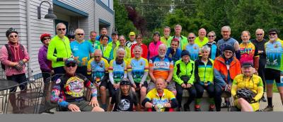 Pie Riders at the North shore Senior Center 