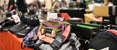 Display of cycling gear available at Bike Swap