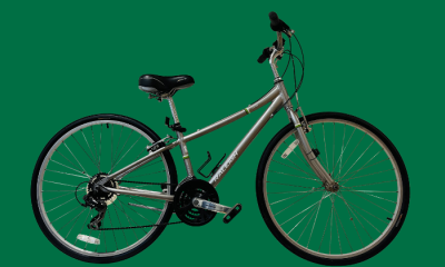 MER bike on dark green background