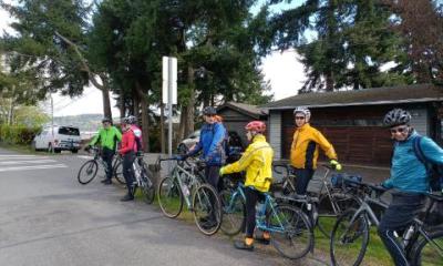 cyclists along the Burke Gilman Trail