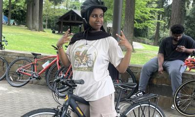 Khedija and her bike
