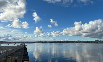 Lake Washington from Evergreen Point Overlook 