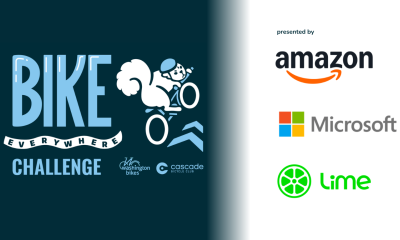 The 2026 Bike Everywhere Challenge is presented by Amazon, Microsoft, & Lime. 
