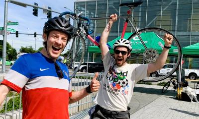 Happy World Cup bike parkers