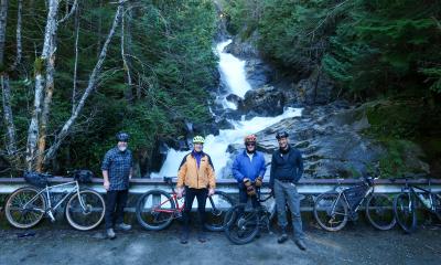 At Dingford Creek Falls.