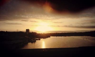 View from university bridge bike lane.