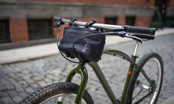 Waist pack, or handlebar bag.
