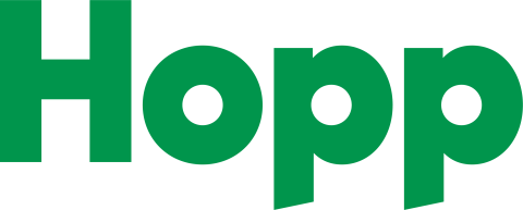 Hopp green logo