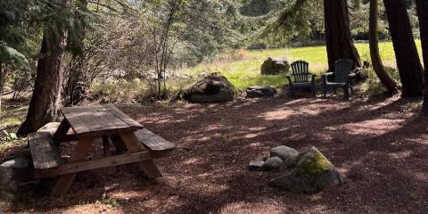 Lopez Island walk in tenting