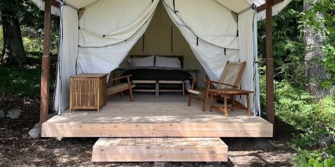 Lopez Island wall tent