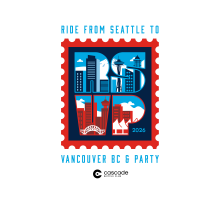 Ride from Seattle to Vancouver and Party logo, 2026